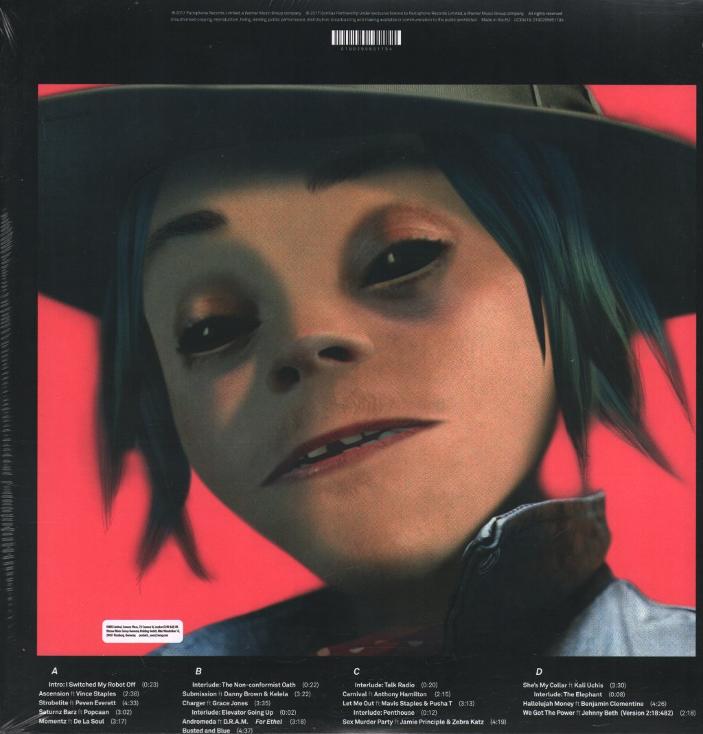Gorillaz - Humanz - Double Lp
