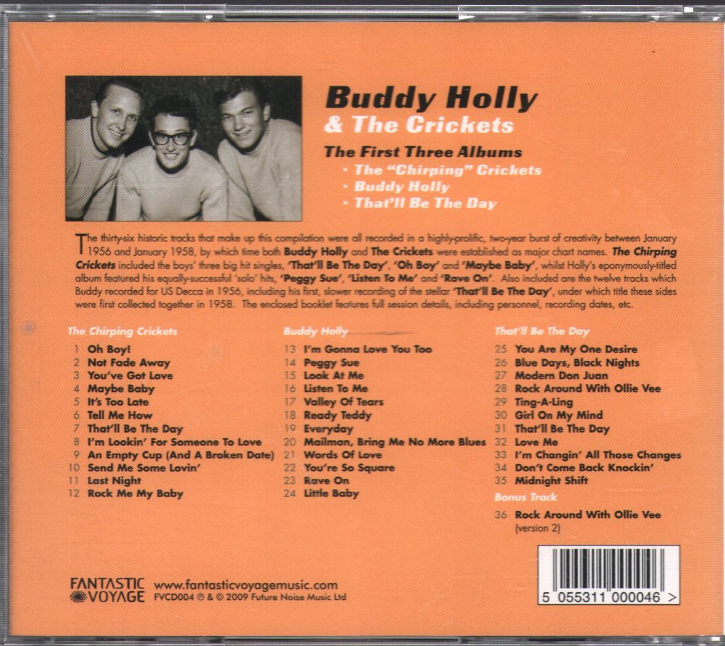 Buddy Holly - First Three Albums - Cd