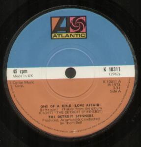 Detroit Spinners - One Of A Kind - 7 Inch