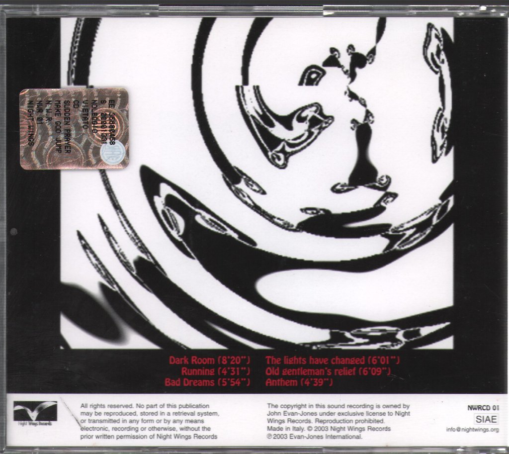 Jonesy - Sudden Prayers Make God Jump - Cd