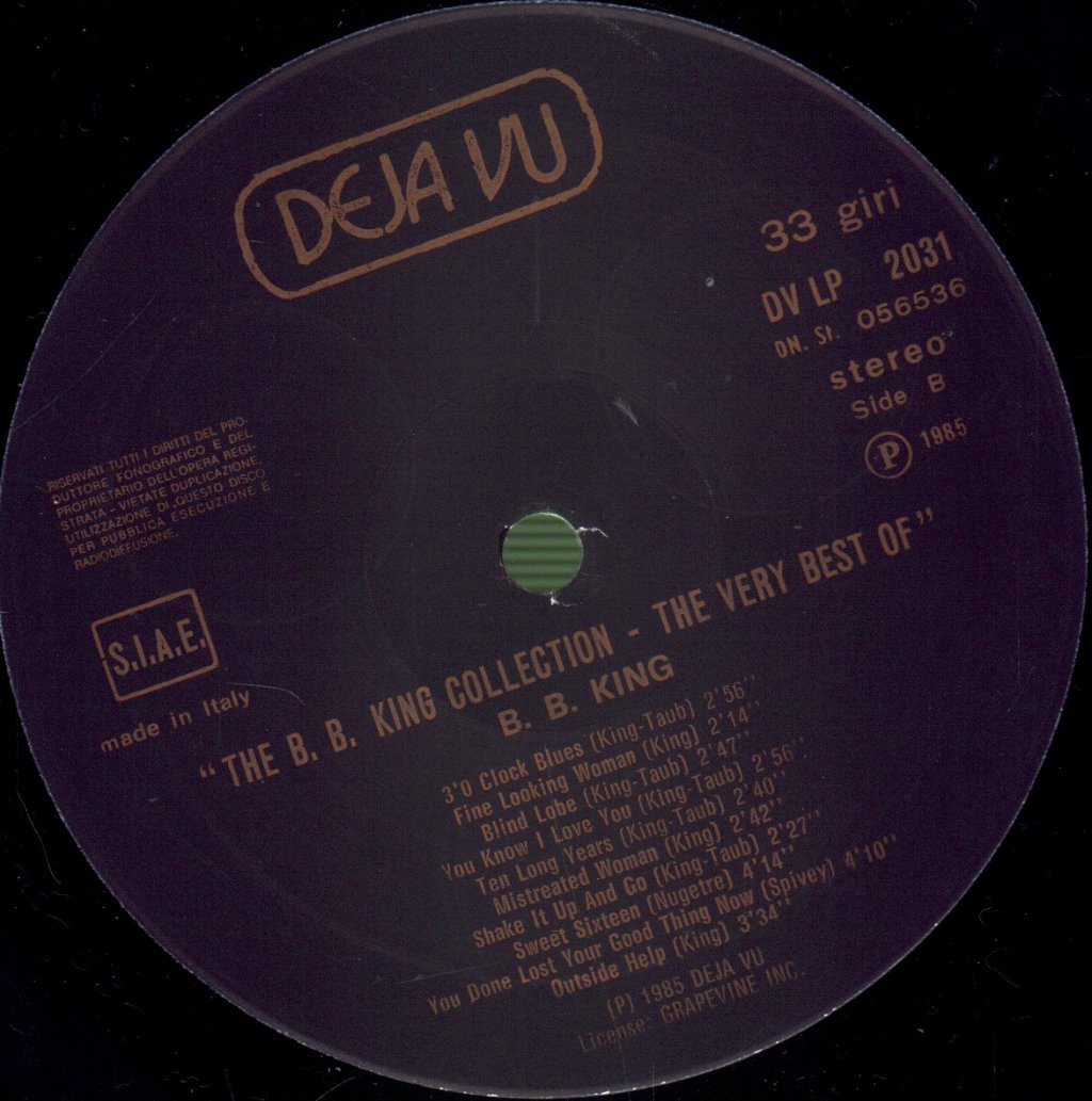 B.B. King - Collection - 20 Blues Greats - Lp