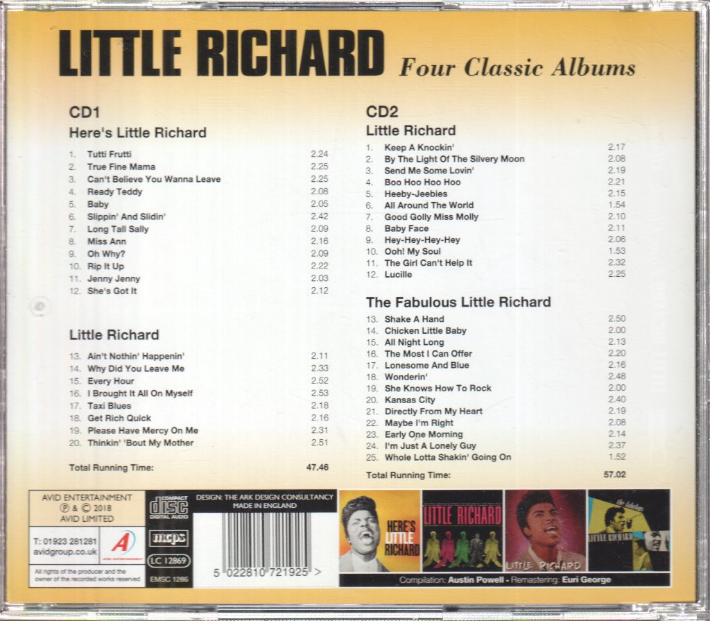 Little Richard - Four Classic Albums - Double Cd