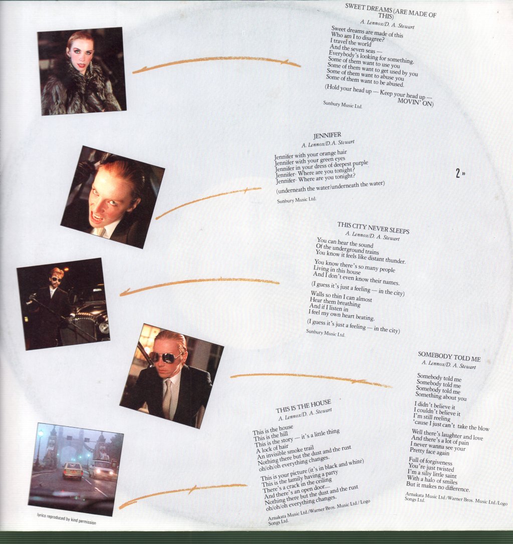 Eurythmics - Sweet Dreams (Are Made Of This) - Lp