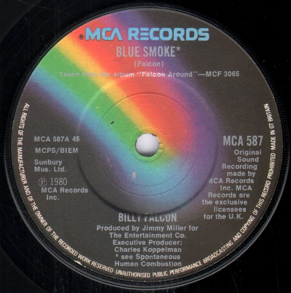 Billy Falcon - Blue Smoke - 7 Inch