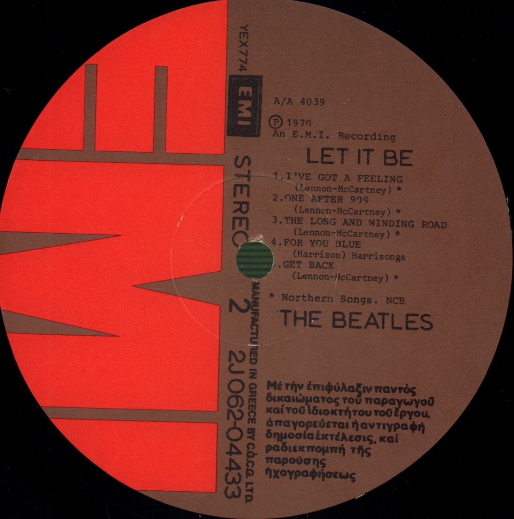 Beatles - Let It Be - Lp