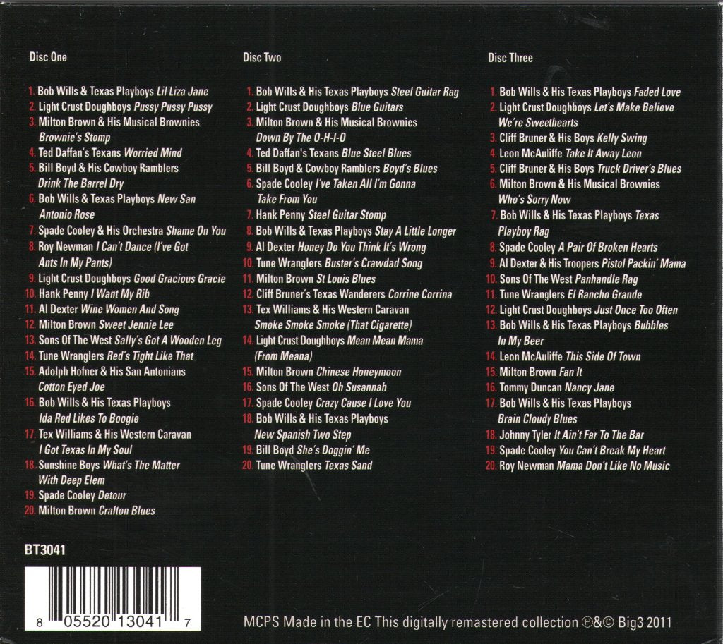 Various Artists - Western Swing - Triple Cd