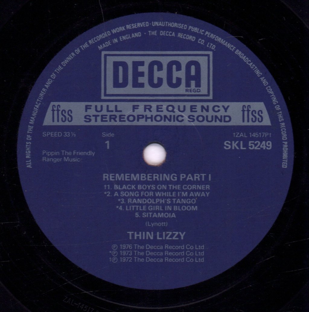 Thin Lizzy - Remembering Part 1 - Lp
