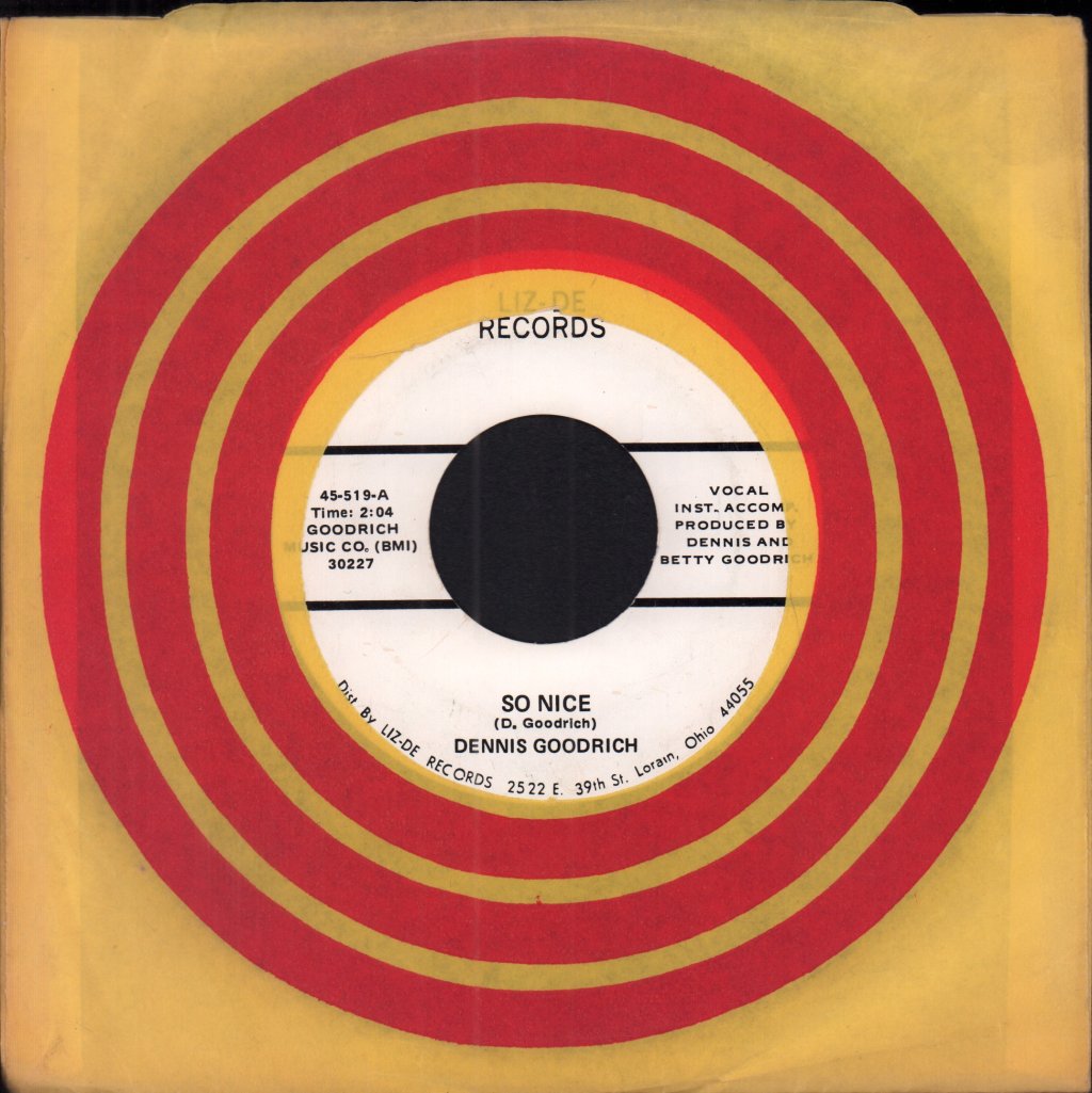 Dennis Goodrich - So Nice - 7 Inch