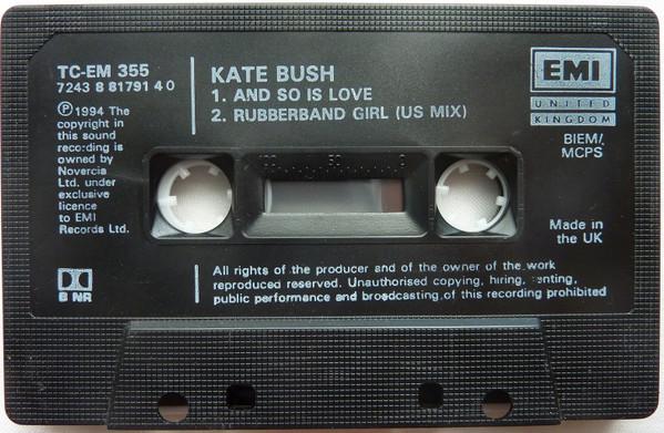 Kate Bush - And So Is Love - Cassette