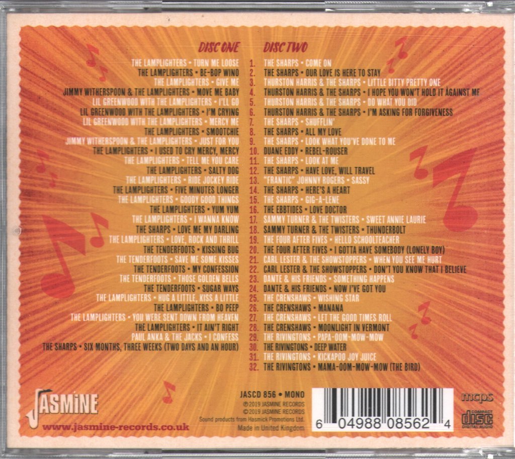Various Artists - Evolution Of A Vocal Group (From Lamplighters To Rivingtons 1953-1962) - Double Cd
