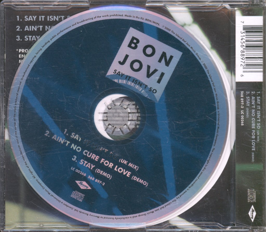 Bon Jovi - Say It Isn't So - Cd