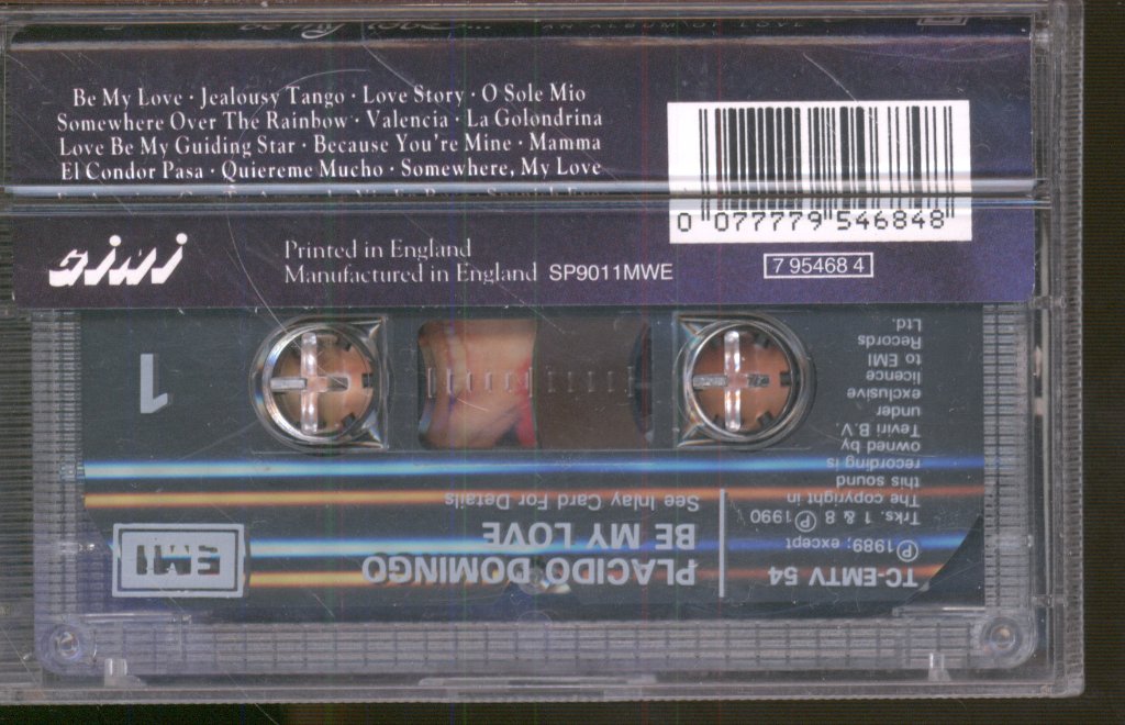 Placido Domingo - Be My Love - Cassette