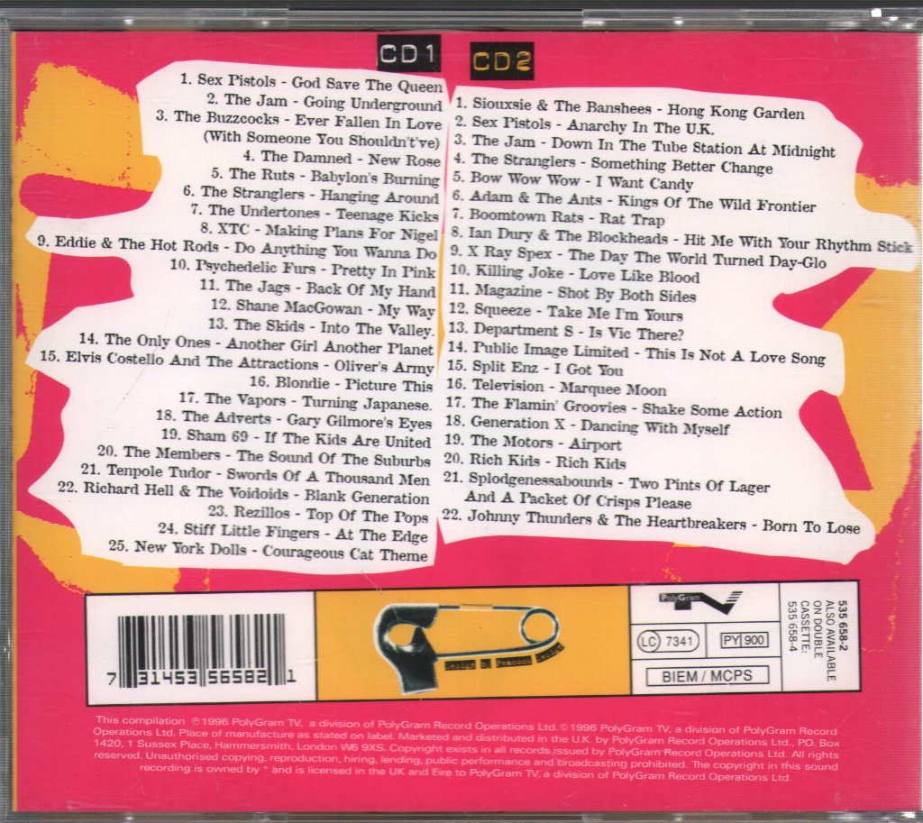 Various Artists - No. 1 Punk Album - Double Cd