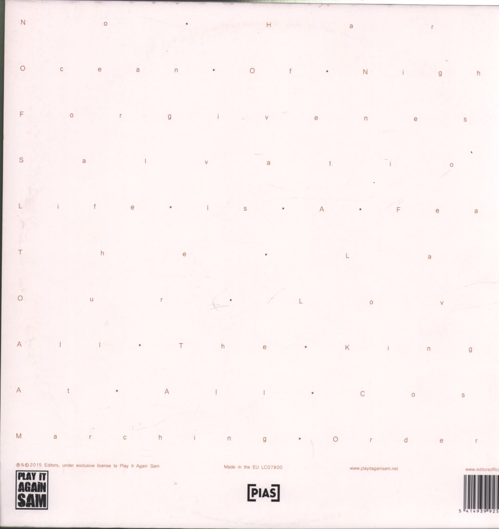 Editors - In Dream - Lp