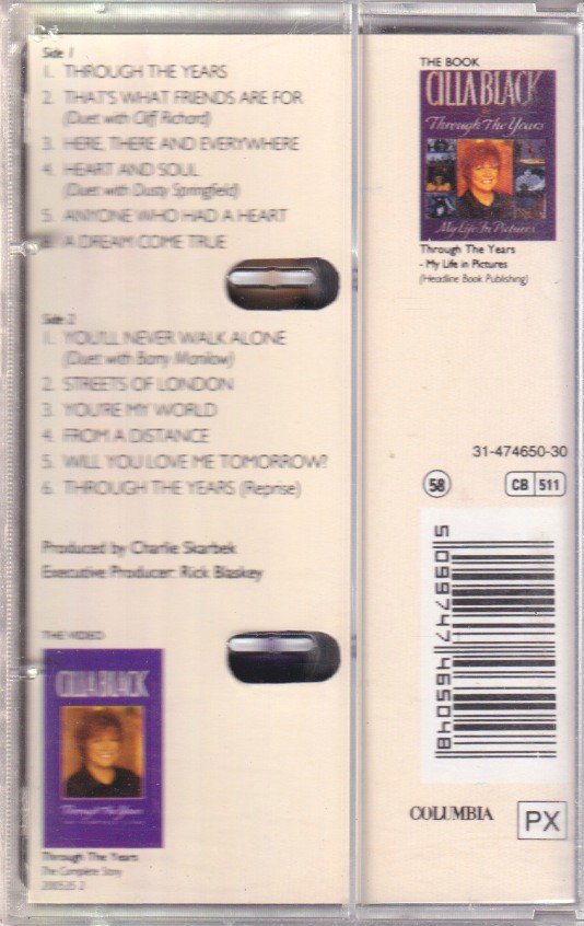 Cilla Black - Through The Years - Cassette
