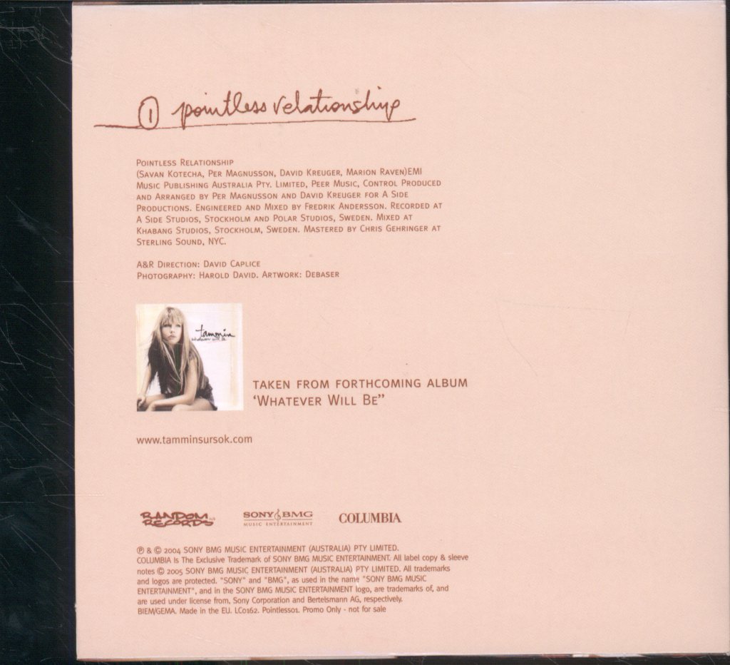 Tammin - Pointless Relationship - Cd