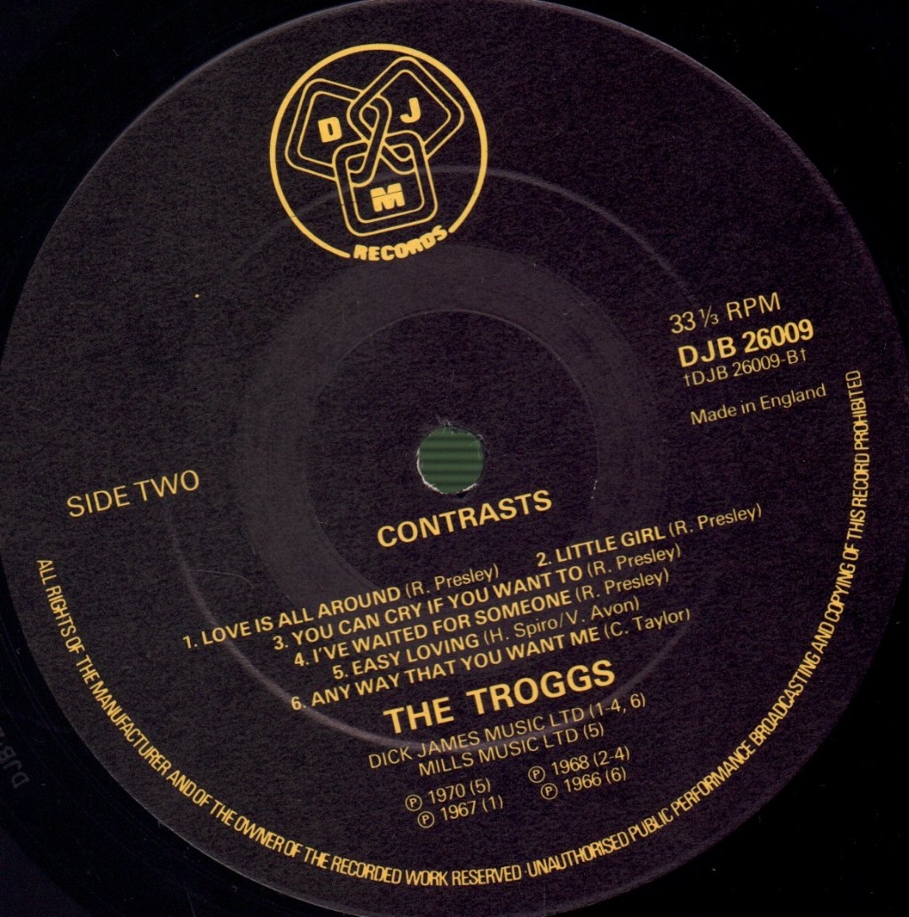 Troggs - Contrasts - Lp