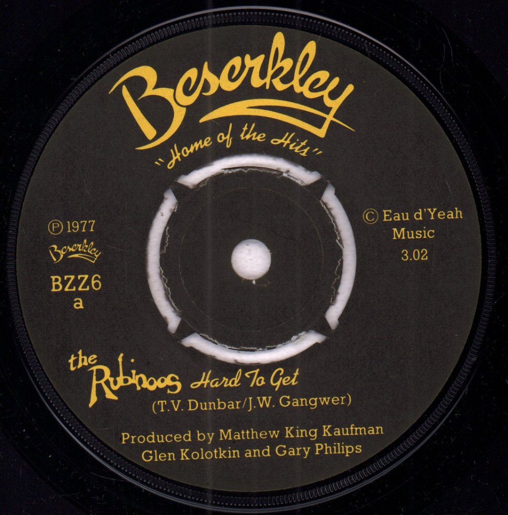 Rubinoos - Hard To Get - 7 Inch