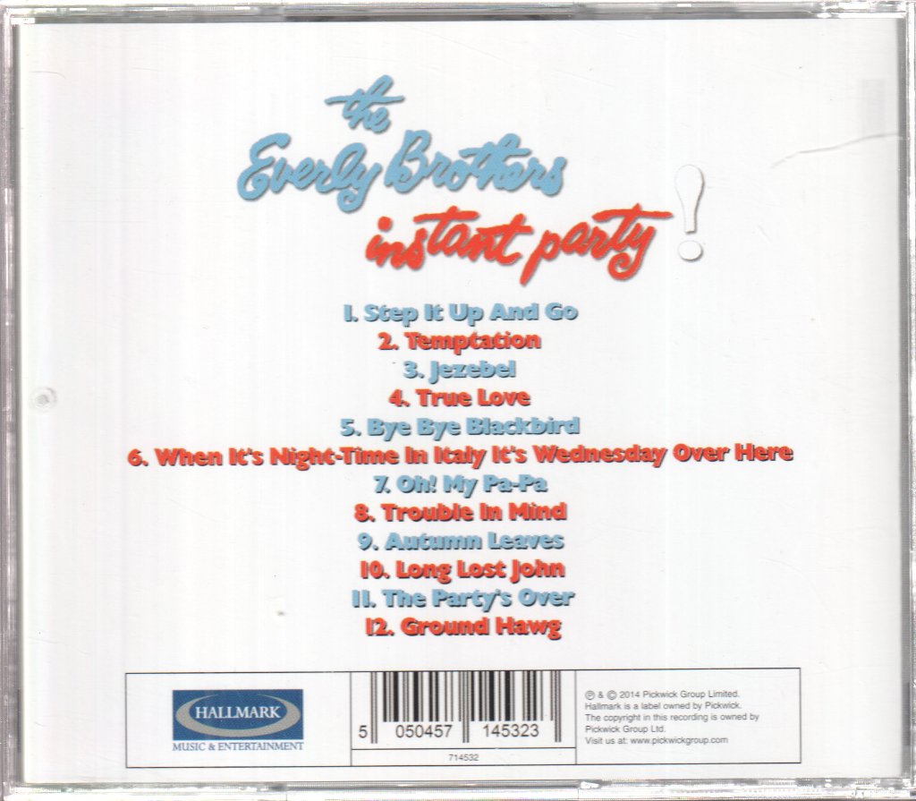 Everly Brothers - Instant Party - Cd