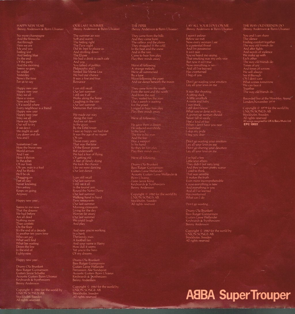 ABBA - Super Trouper - Lp