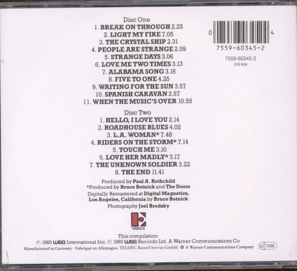 Doors - Best Of The Doors - Double Cd