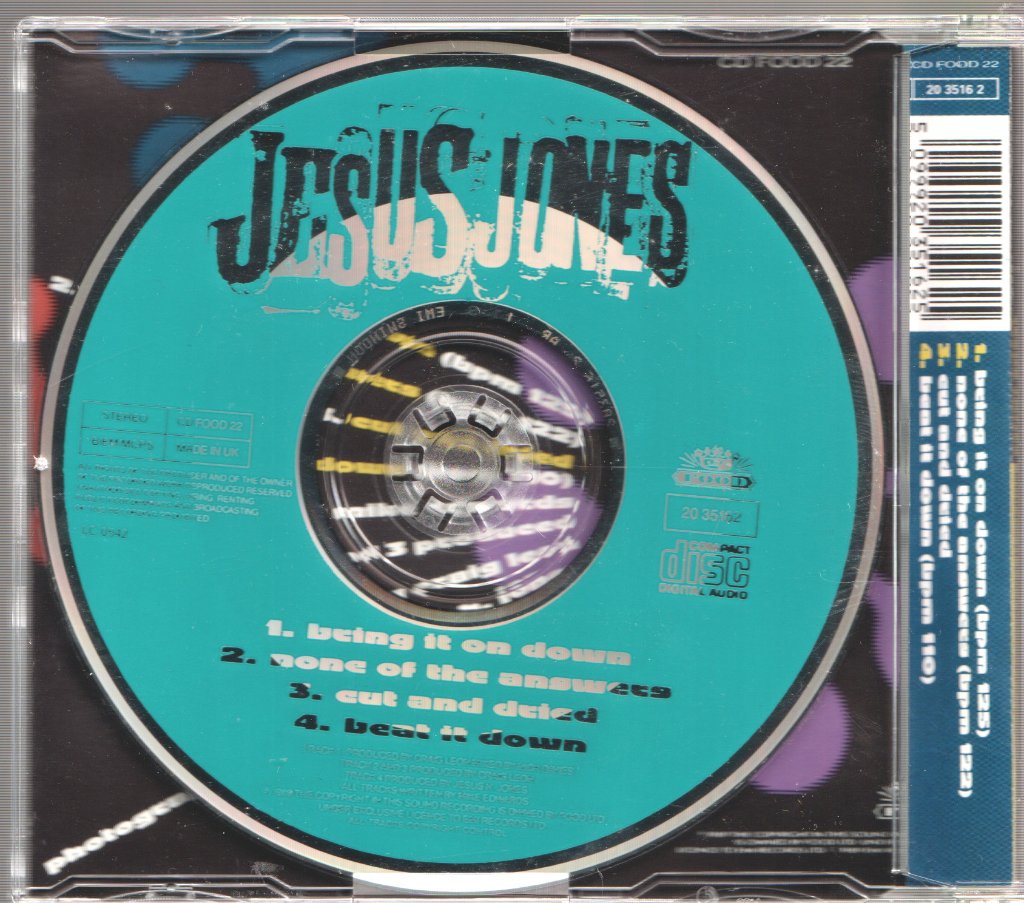 Jesus Jones - Bring It On Down - Cd