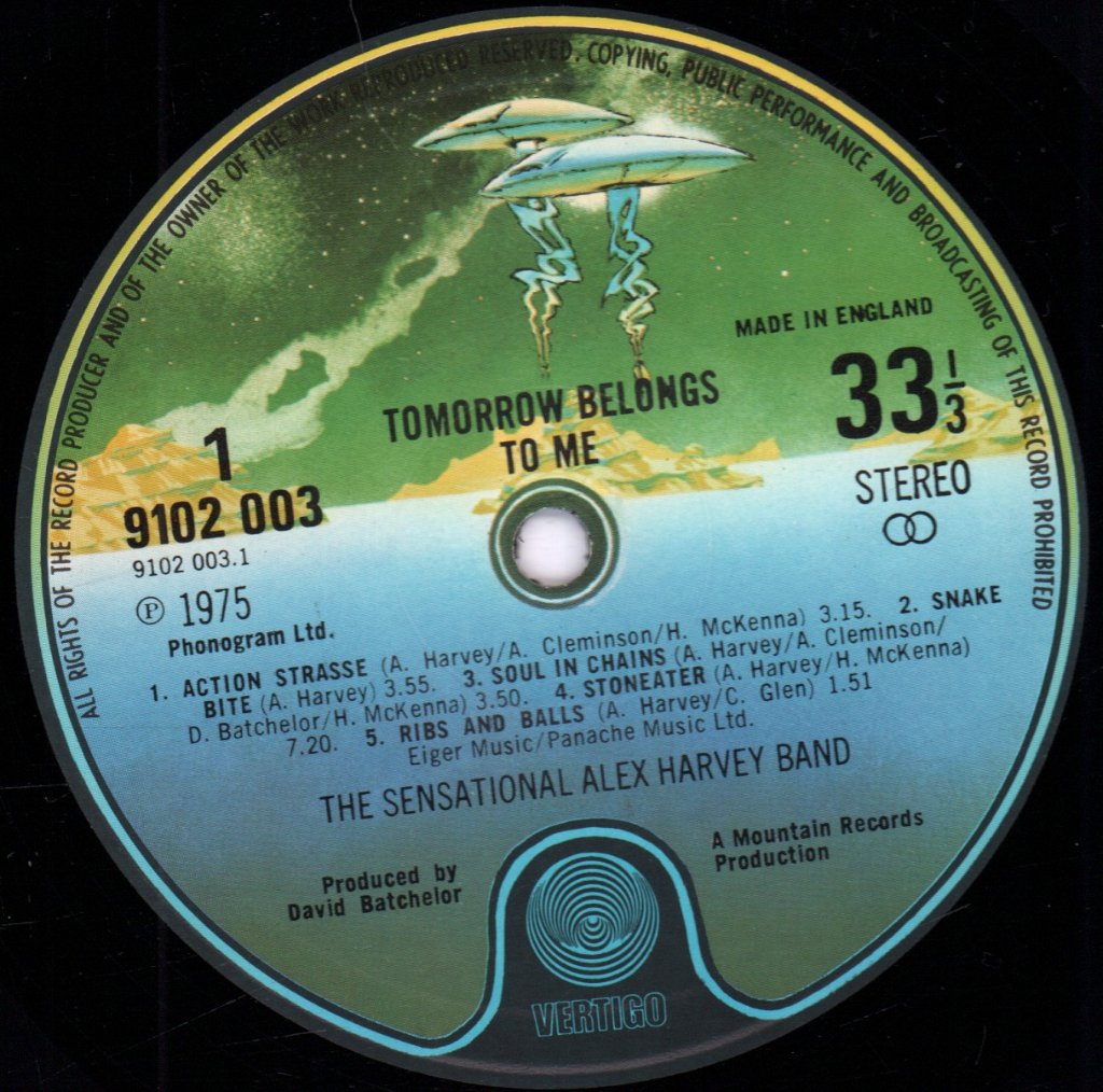 Sensational Alex Harvey Band - Tomorrow Belongs To Me - Lp