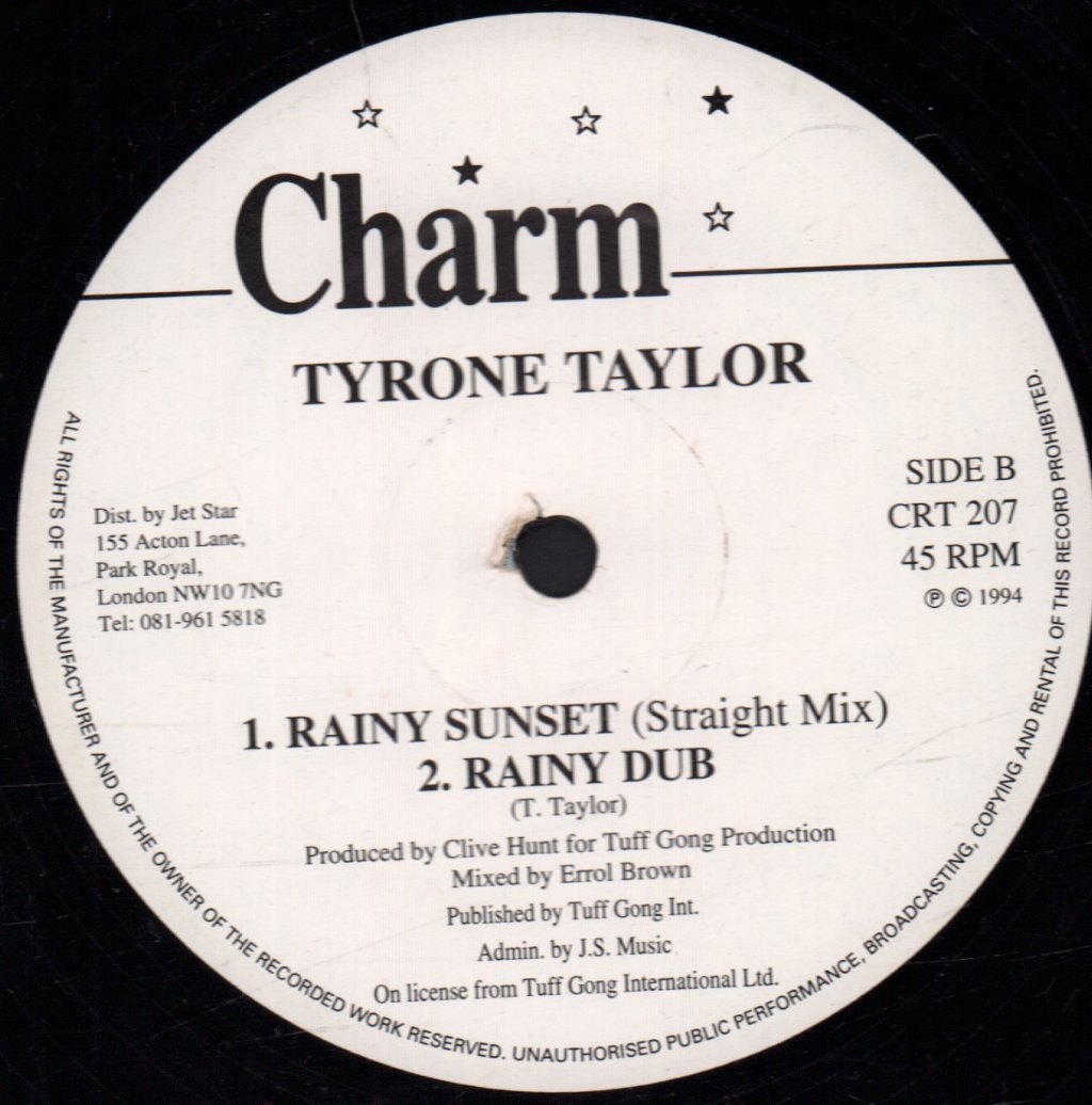 Tyrone Taylor - Rainy Sunset - 12 Inch