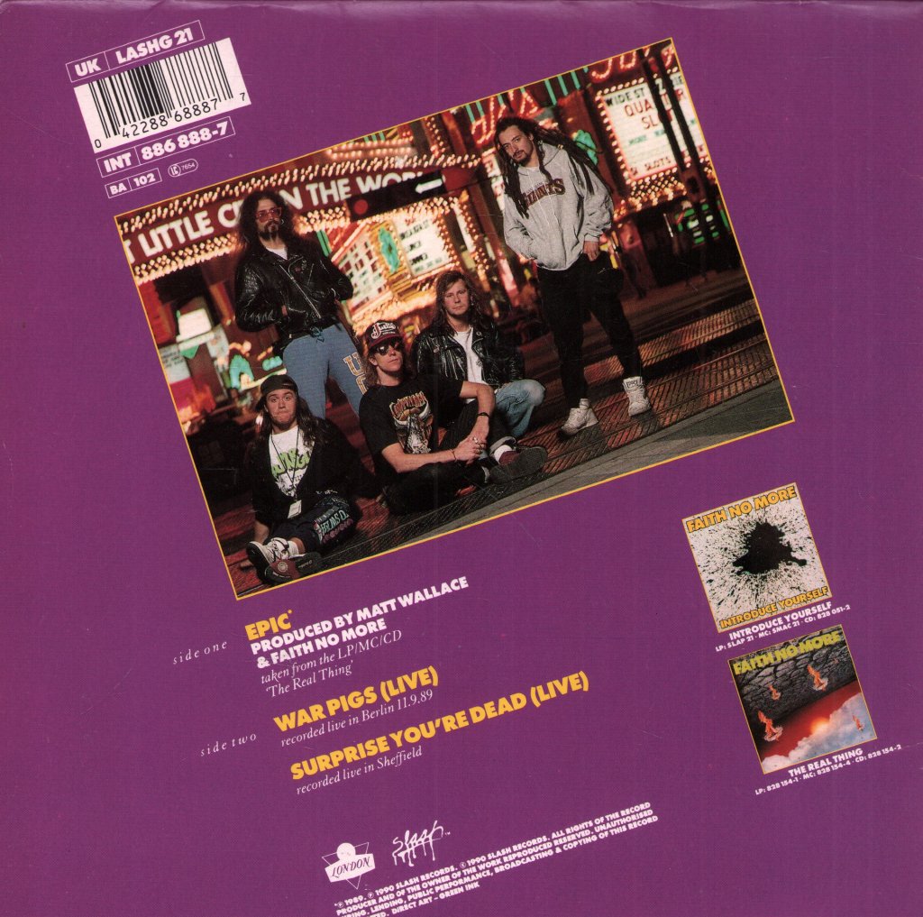Faith No More - Epic - 7 Inch