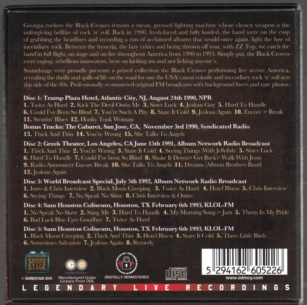 Black Crowes - Broadcast Collection '90 - '93 - Cd Set