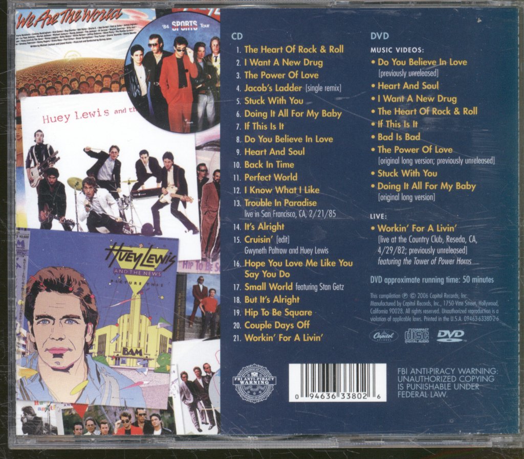 Huey Lewis & The News - Greatest Hits & Videos - Cd/Dvd