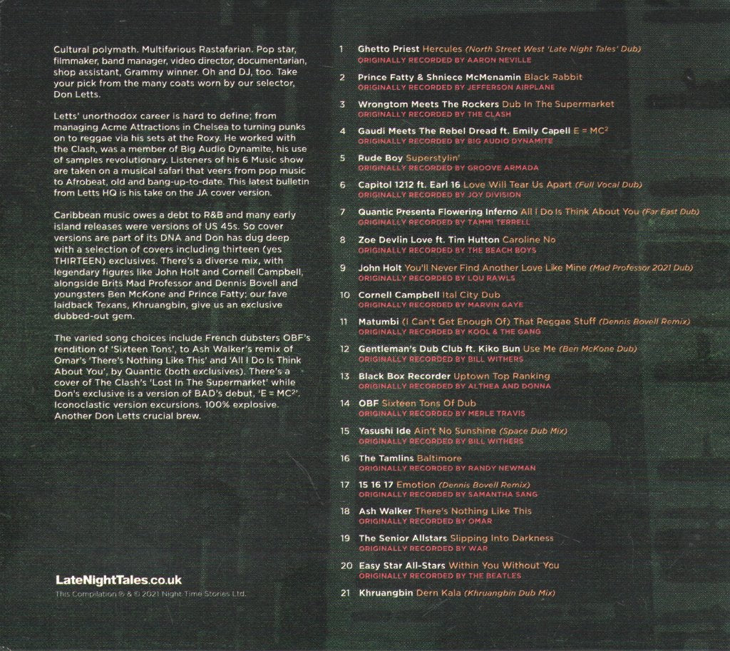 Don Letts - LateNightTales - Version Excursion - Cd