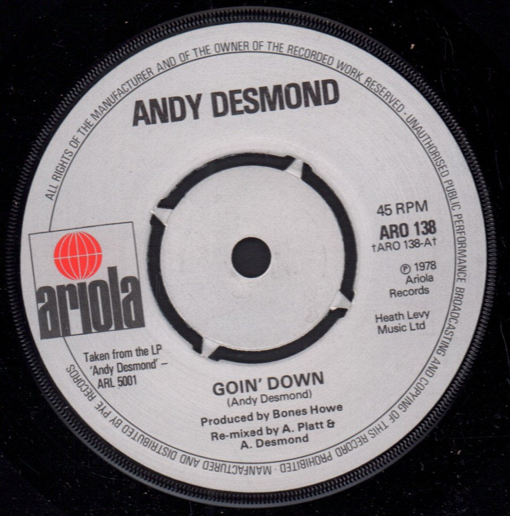 Andy Desmond - Goin' Down - 7 Inch