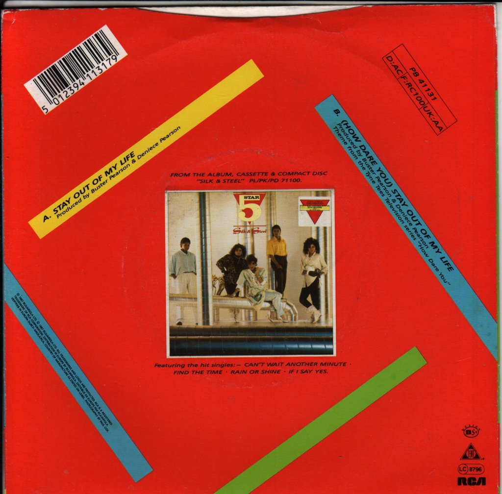 Five Star - Stay Out Of My Life - 7 Inch