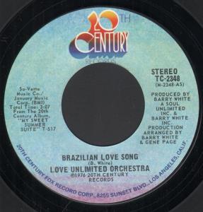 Love Unlimited Orchestra - Brazilian Love Song - 7 Inch