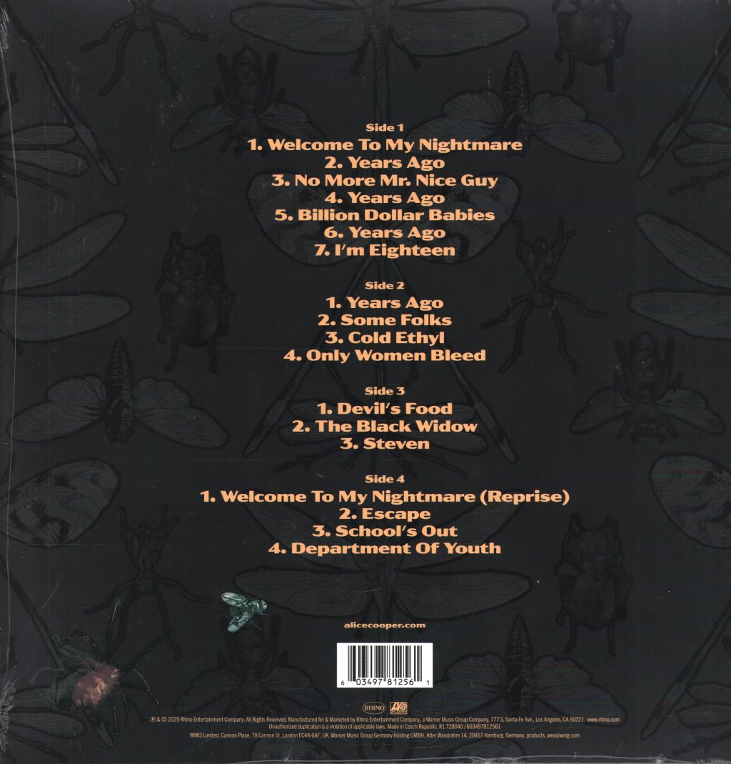 Alice Cooper - Welcome To My Nightmare Live From the Forum 6/17/75 (Black Friday 2025) - Double Lp
