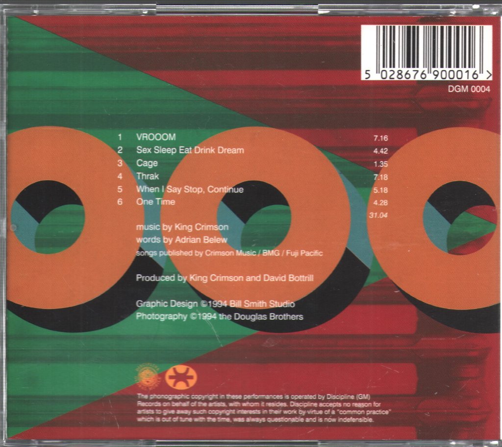 King Crimson - VROOOM - Cd