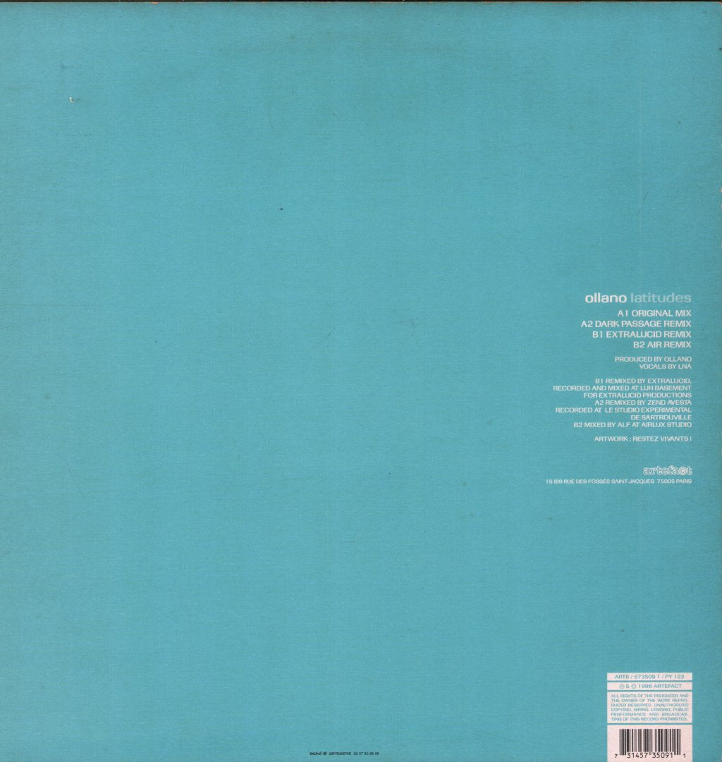 Ollano - Latitudes - 12 Inch