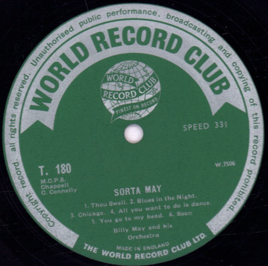 Billy May And His Orchestra - Sorta May - Lp