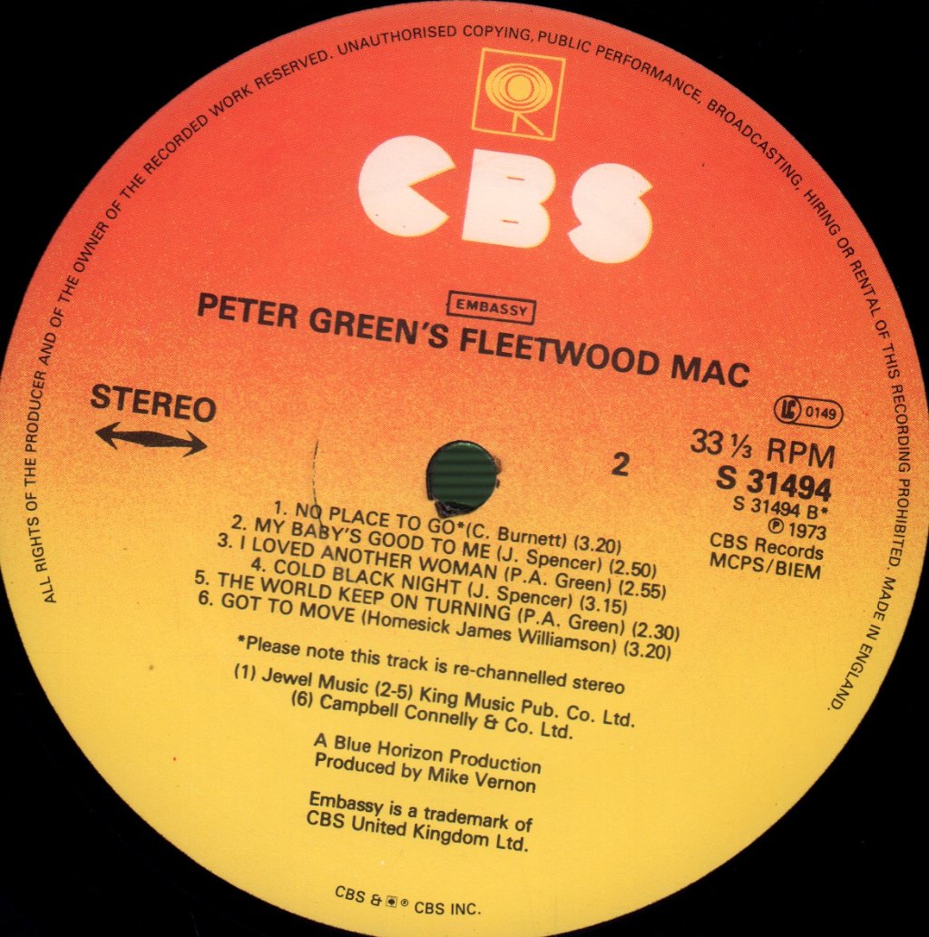 Fleetwood Mac - Peter Green's Fleetwood Mac - Lp