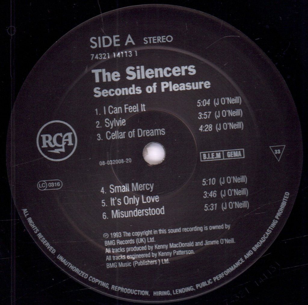 Silencers - Seconds Of Pleasure - Lp