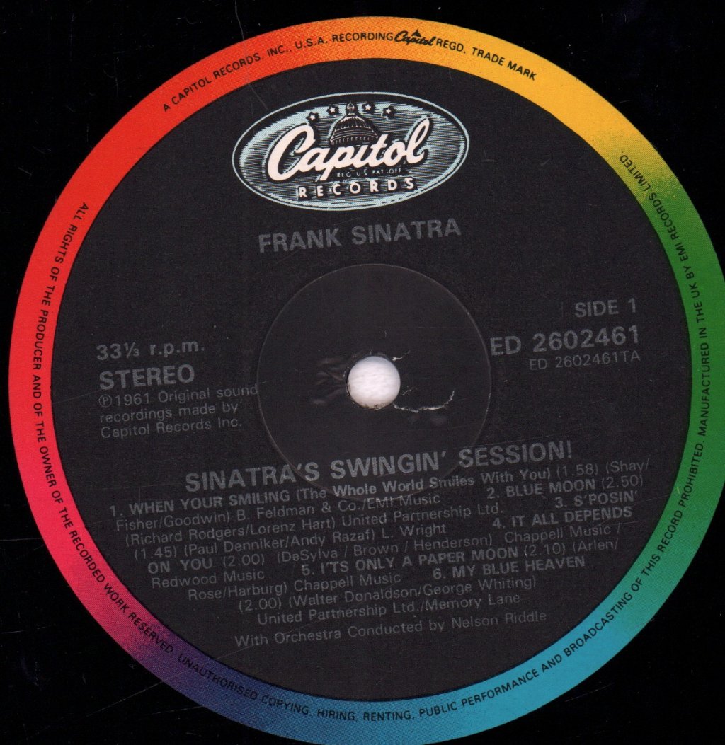 Frank Sinatra - Sinatra's Swingin' Session - Lp