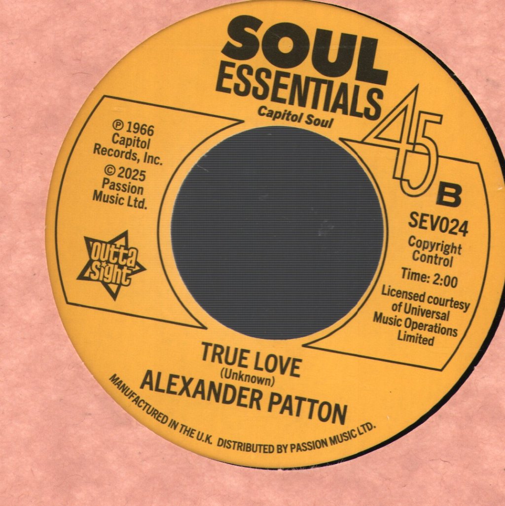 Alexander Patton - A Lil Lovin' Sometimes - 7 Inch