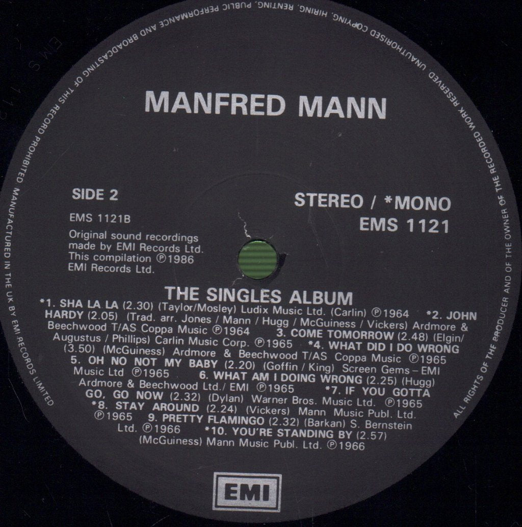 Manfred Mann - Singles Album - Lp