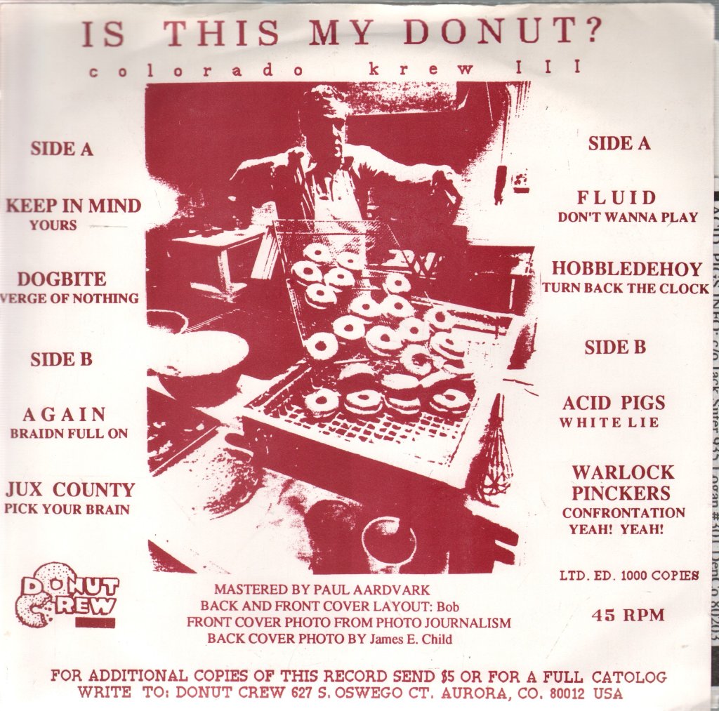 Colorado Krew 3 - This Is My Donut - Double 7 Inch