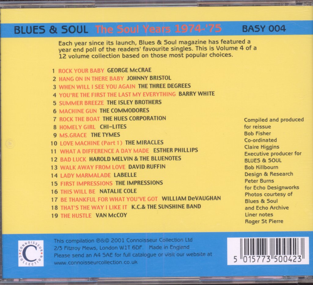 Various Artists - Blues & Soul - The Soul Years 1966-1999: Volume 4 1974-1975 - Cd