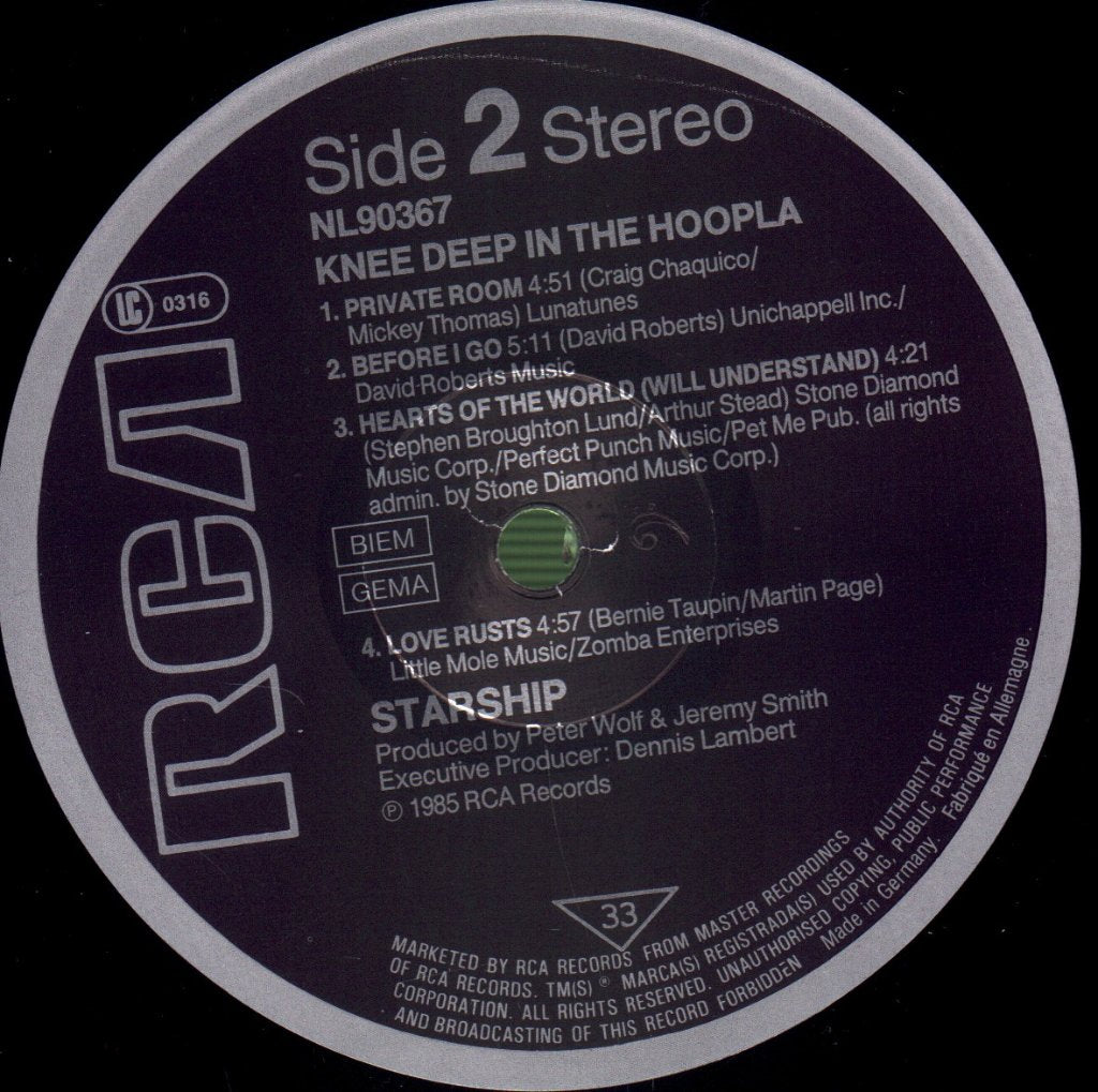 Starship - Knee Deep In The Hoopla - Lp