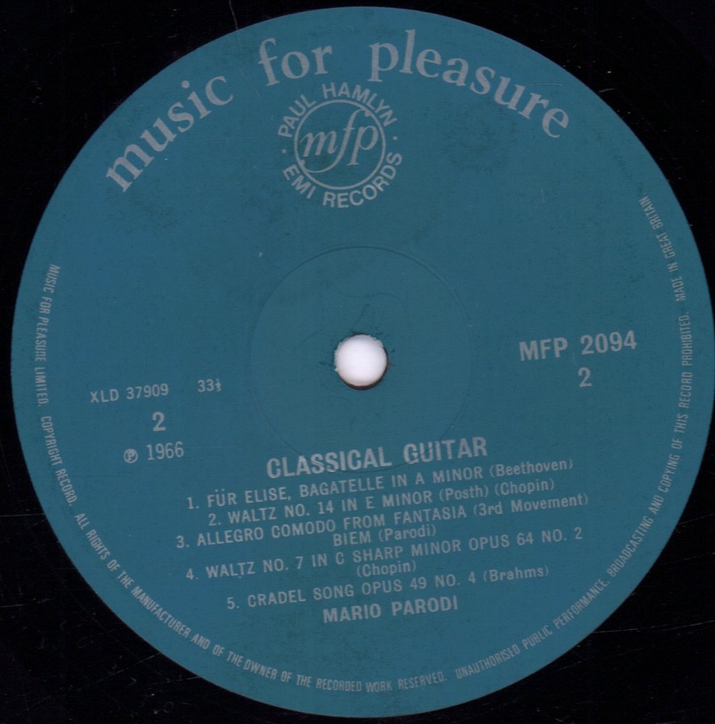 Mario Parodi - Classical Guitar - Lp