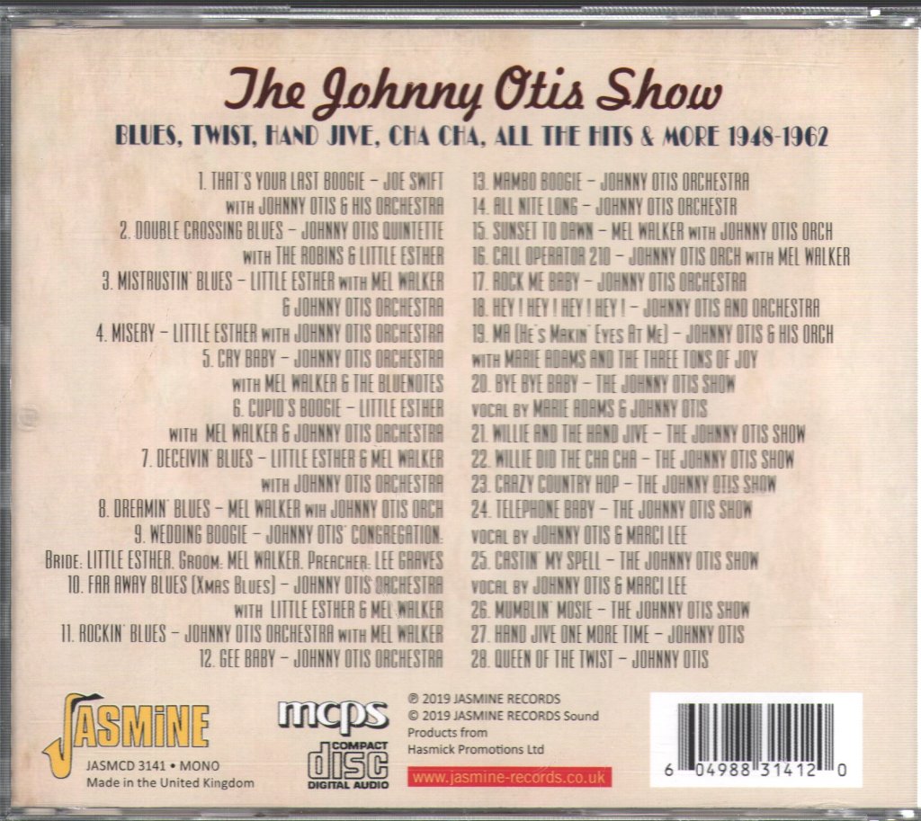 Various Artists - Johnny Otis Show 1948-1962 - Cdr