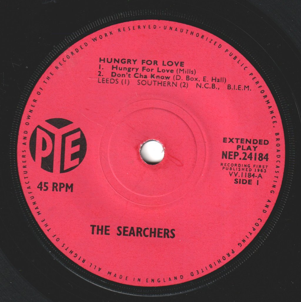 Searchers - Hungry For Love - 7 Inch